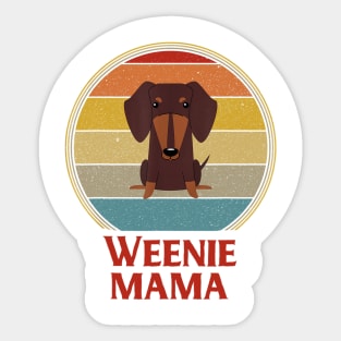 Weenie Mama Retro Vintage Sticker